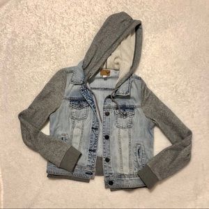American Eagle Jean Jacket/ Sweatshirt